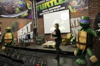 Nickelodeon Stand für die neuen Teenage Mutant Ninja Turtles